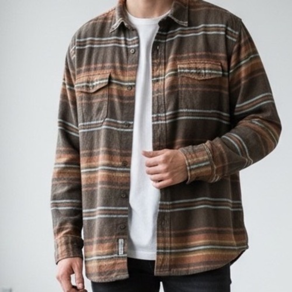 Red Head Mens 3X Flannel Long Sleeve Button‎ Up Shirt Plaid gorpcore hiking